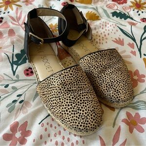 Sole Society Leopard Espadrilles